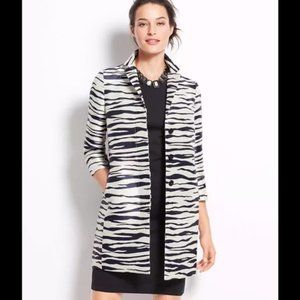 Talbots zebra print coat